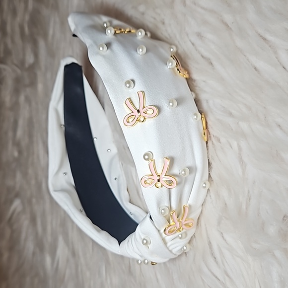 Boutique Accessories - Bow&Pearl Headband - Celestial Glow